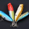 4X 8cm Popper Poppers Fishing Lure Lures Surface Tackle Fresh Saltwater