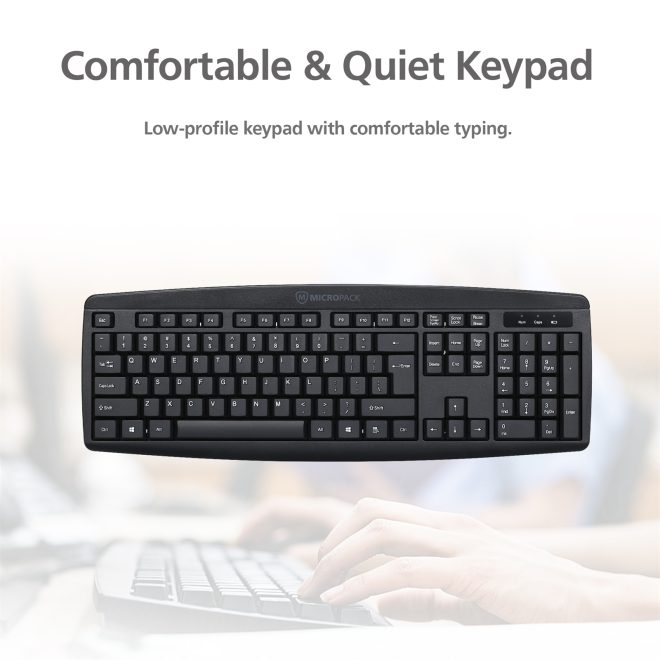 Mouse Keyboard Desktop Computer PC Laptop Wired Combination Interface Black