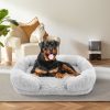 Pet Dog Comfort Bed Plush Bed Comfortable Nest Removable cleaning Kennel – L