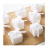 10 Pack of White 5cm Square Cube Card Gift Box – Folding Packaging Small rectangle/square Boxes for Wedding Jewelry Gift Party Favor Model Candy Choco – 5x5x5 cm