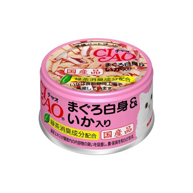Canned Jelly For Cat White Meat Tuna With Squid 85G X12