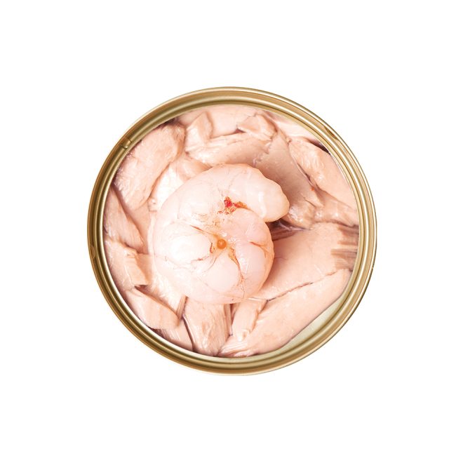 Premium Tuna White Meat With Shrimp In Gravy Cat Canned Food 85G X 24