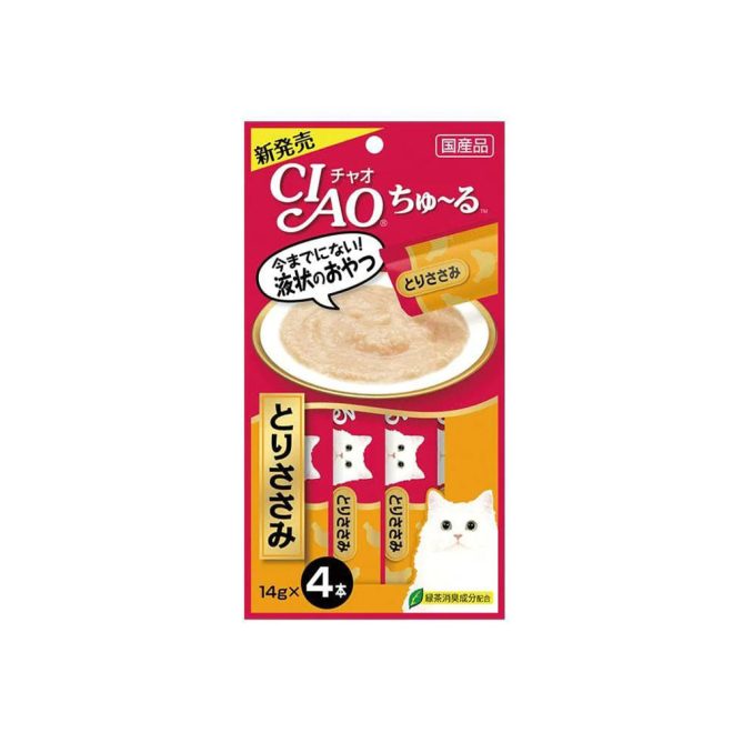 Churu Puree Cat Wet Treat-Chicken Fillet (Sasami)- 14G X 4 SC-73 X6