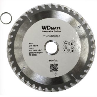 185mm 40T TCT Wood Cutting Disc ATB Sharp 1.5*7-1/4″ Saw Blade 25.4/22 Timber