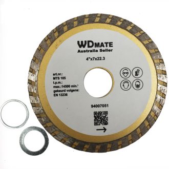 105mm Diamond Cutting Disc Dry Wet Turbo 2.0*7.0mm 22.3 Saw Blade Wheel 4.0″