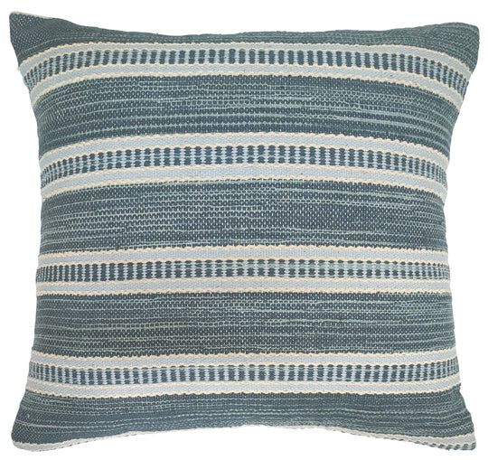 Blue/white woven cushion 45×45 cm
