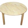 Rubberwood Round Table 90
