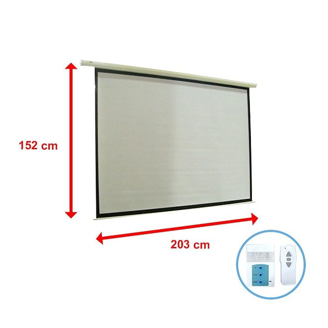 Electric Motorised Projector Screen TV +Remote – 100 Inch