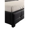 PU Leather Deluxe Bed Frame – QUEEN, Black