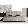 PU Leather Deluxe Bed Frame – KING, White