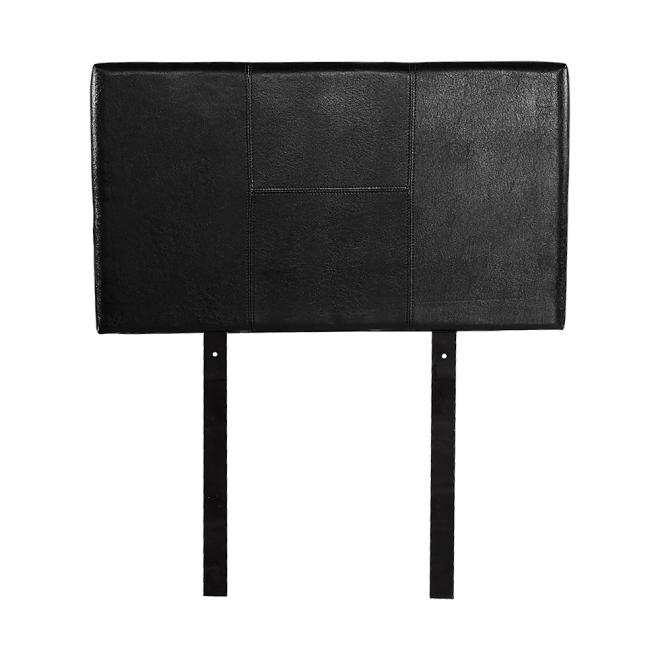 PU Leather Headboard Bedhead – SINGLE, Black