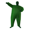 Go Green Inflatable Costume Fancy Dress Suit Fan Operated