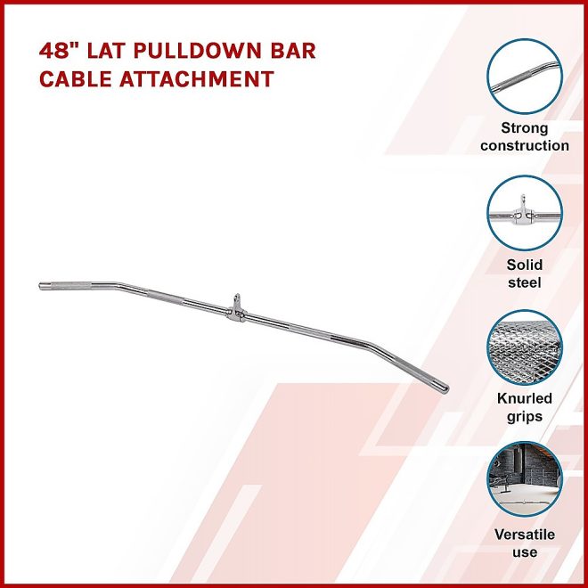 48″ Lat Pulldown Bar Cable Attachment