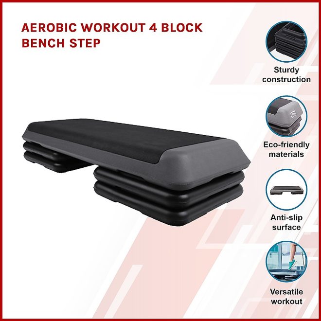 Aerobic Workout 4 Block Bench Step