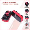 Thai Pads Kickboxing Punching Boxing Shield – Red and Black