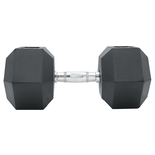 Commercial Rubber Hex Dumbbell Gym Weight – 20 KG