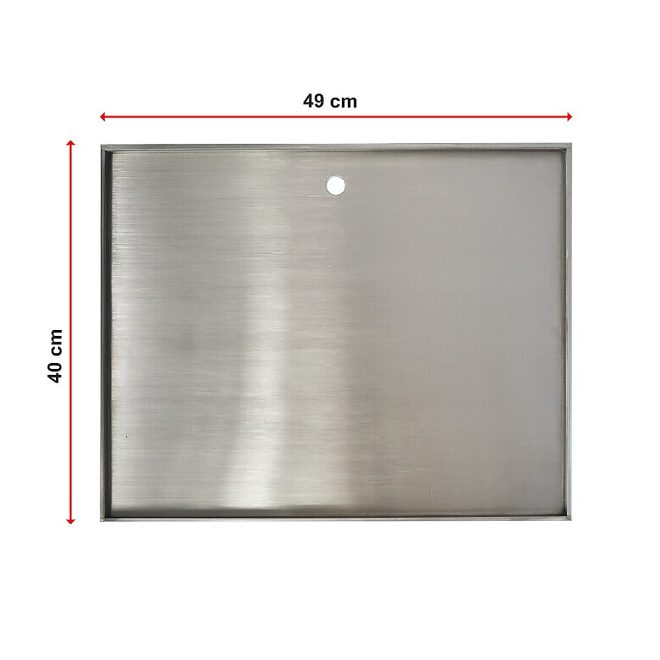 Stainless Steel BBQ Grill Hot Plate – 49 x 40 cm