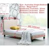 Linen Fabric Bed Frame – SINGLE, Beige
