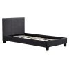 Linen Fabric Bed Frame – SINGLE, Grey