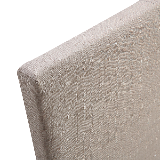 Linen Fabric Bed Frame – KING, Beige