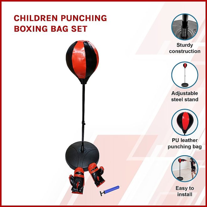Children Punching Boxing Bag Set