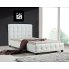 King Single PU Leather Deluxe Bed Frame – White
