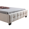 King Single Linen Fabric Deluxe Bed Frame – Beige