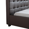 King Single PU Leather Deluxe Bed Frame – Brown