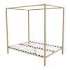 4 Four Poster Bed Frame – QUEEN, Gold