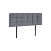 Linen Fabric Bed Deluxe Headboard Bedhead – QUEEN, Grey