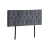 Linen Fabric Bed Deluxe Headboard Bedhead – DOUBLE, Grey