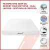 25cm Gel Memory Foam Mattress – Dual-Layered – CertiPUR-US Certified – KING
