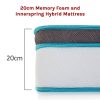 20cm Memory Foam and Innerspring Hybrid Mattress – DOUBLE