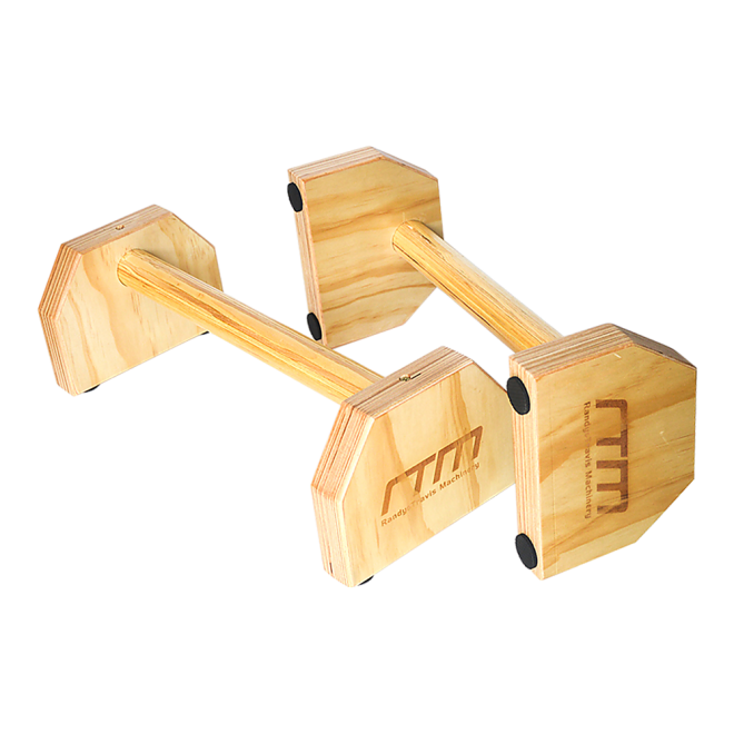 Wooden Parallette Bars Push Up & Dip Workouts