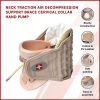 Neck Traction Air Decompression Support Brace Cervical Collar Hand Pump