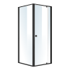 Semi Frameless Shower Screen AS/NZS Glass – (74~82) x 195 cm & (77~80) x 195 cm, Black