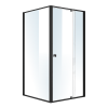 Semi Frameless Shower Screen AS/NZS Glass – (98~106) x 195 cm & (98~101) x 195 cm, Black