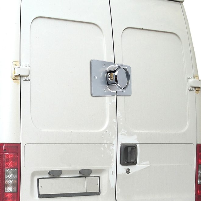 Van Door Lock With Brackets – Heavy Duty Security Vehicle Hasp Padlock