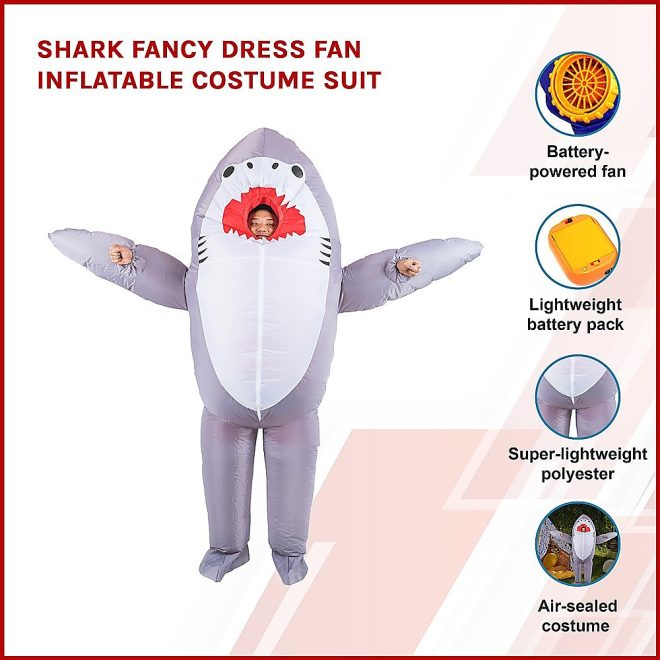 Fancy Dress Fan Inflatable Costume Suit – Shark