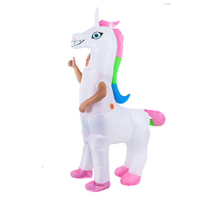 Fancy Dress Fan Inflatable Costume Suit – Unicorn