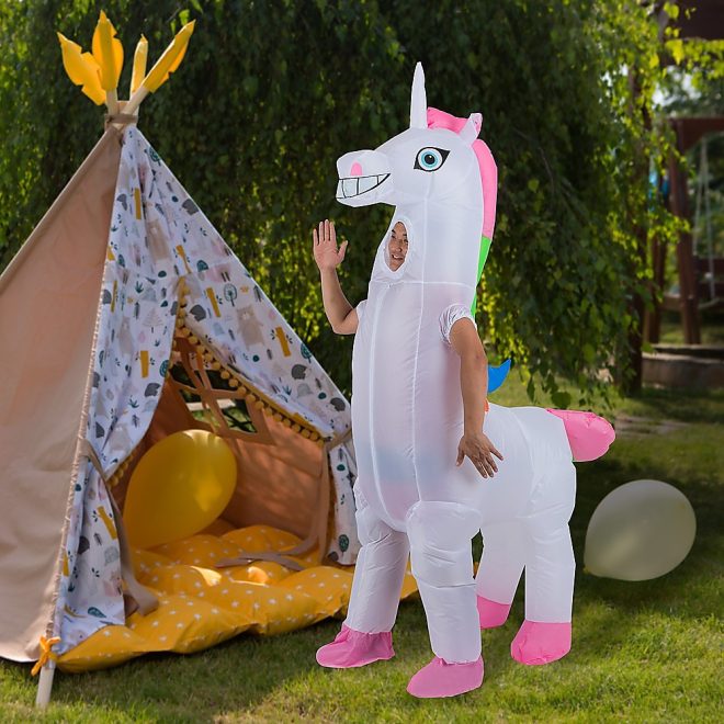 Fancy Dress Fan Inflatable Costume Suit – Unicorn