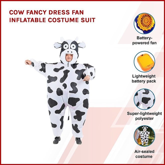 Fancy Dress Fan Inflatable Costume Suit – Cow