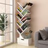 Tree Bookshelf Bookcase Book Organizer Multipurpose Shelf Display Racks – 9 Tier