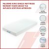 Palermo Mattress Memory Foam Green Tea Infused CertiPUR Approved – KING SINGLE