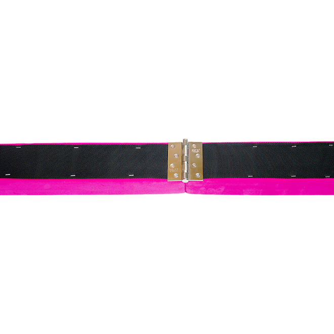 2.2m Gymnastics Folding Balance Beam Synthetic Suede – Pink