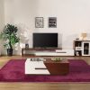 Floor Rugs Large Shaggy Rug Area Carpet Bedroom Living Room Mat – 230 x 160 cm, Burgundy