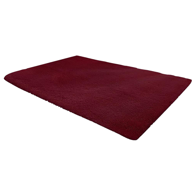 Floor Rugs Large Shaggy Rug Area Carpet Bedroom Living Room Mat – 230 x 160 cm, Burgundy