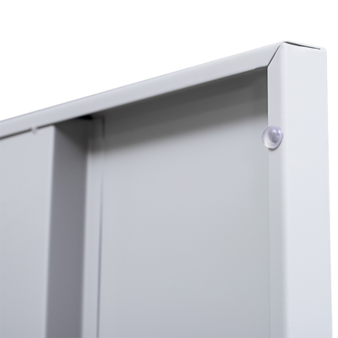 One-Door Office Gym Shed Clothing Locker Cabinet – Grey, Padlock operated