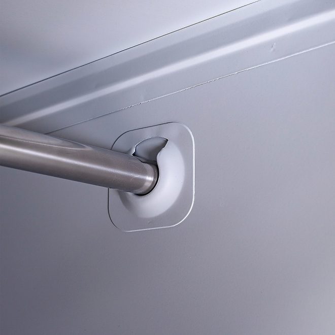 2-Door Vertical Locker for Office Gym Shed School Home Storage – Grey, Standard Lock