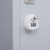 2-Door Vertical Locker for Office Gym Shed School Home Storage – Grey, 3-Digit Combination Lock